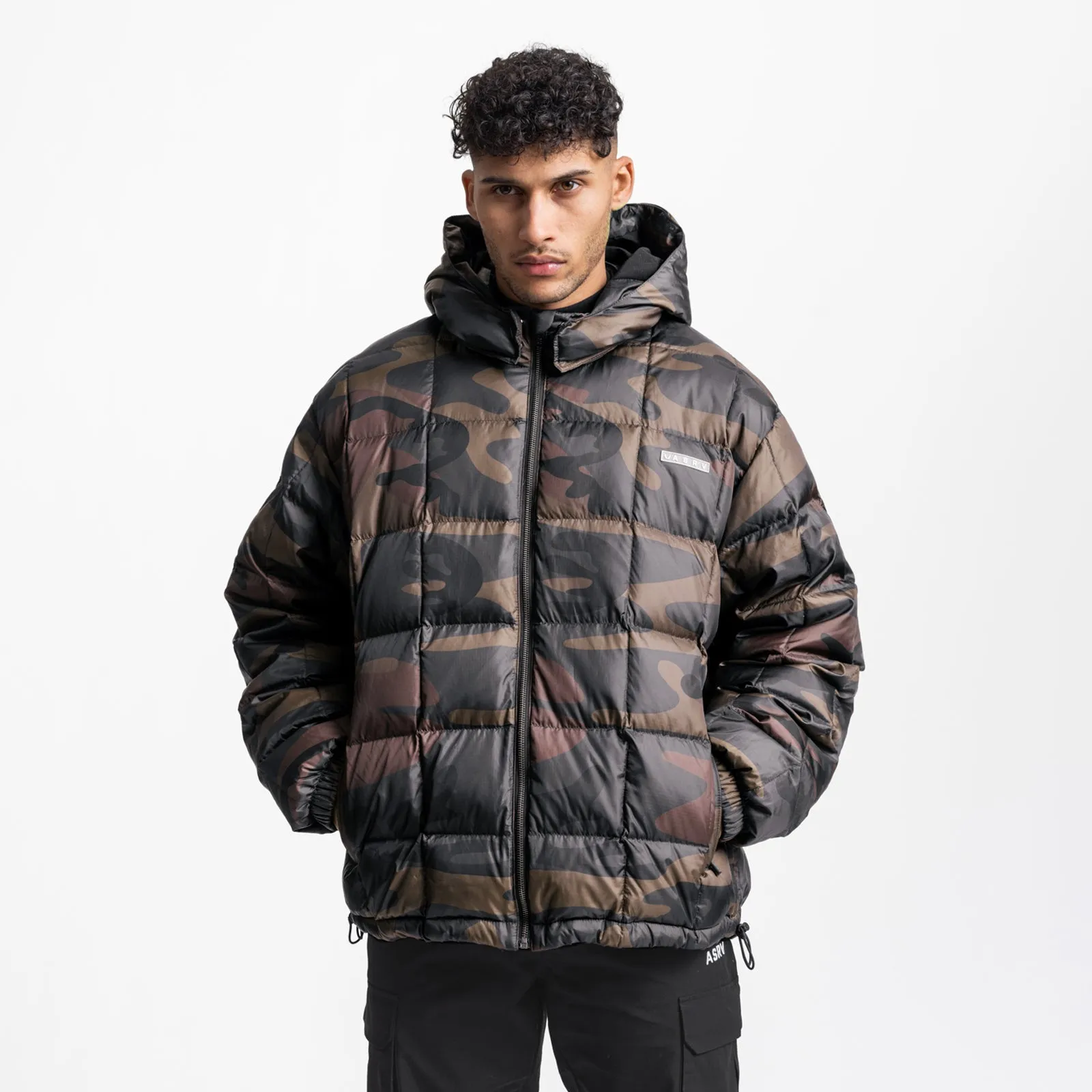 0551. Weather-Ready Down Puffer Jacket - Rust Camo