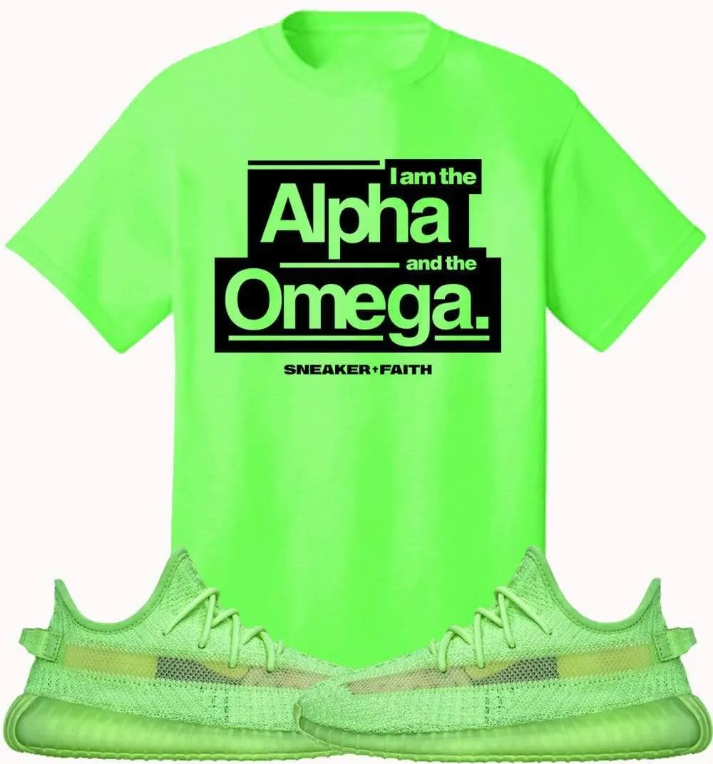 Adidas Yeezy 350 Boost Glow Volt Sneaker Tees Shirt to Match - ALPHA OMEGA