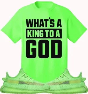 Adidas Yeezy 350 Boost Glow Volt Sneaker Tees Shirt to Match - KING GOD