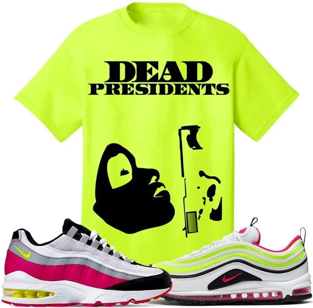 Air Max White Rush Pink Volt Sneaker Tees Shirt to Match - PRESIDENT