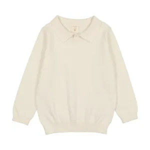 Analogie Cream LS Knit Polo