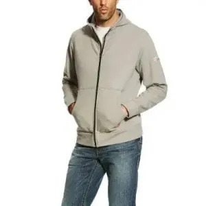 ARIAT - FR DuraStretch Full Zip Hoodie, Sliver Fox