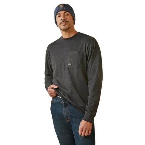 Ariat Men's Rebar Cotton Strong Shock Fire Long Sleeve T-Shirt