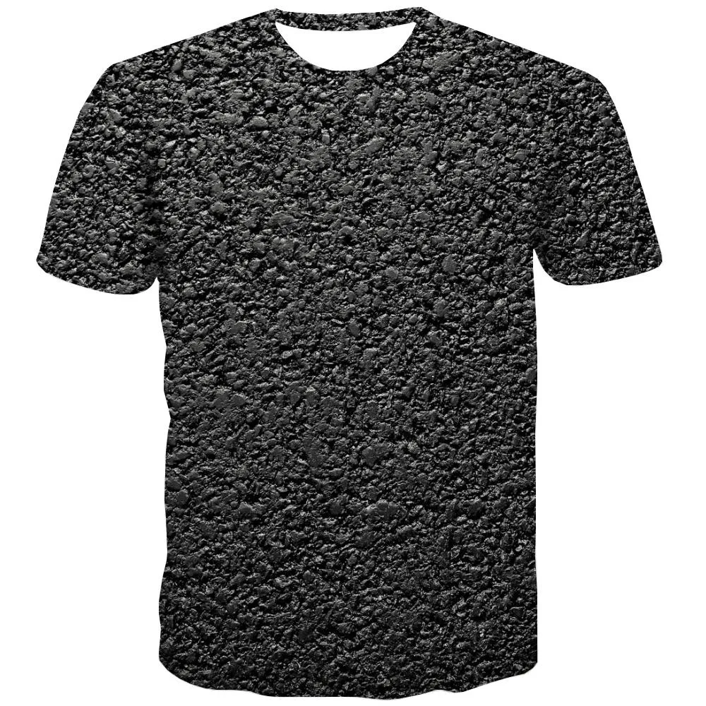 Asphalt road texture tshirts special texture Novelty 3D shirt Cool men different art costume