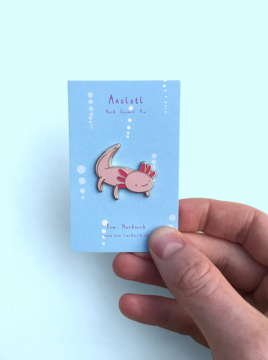 Axolotl Enamel Pin