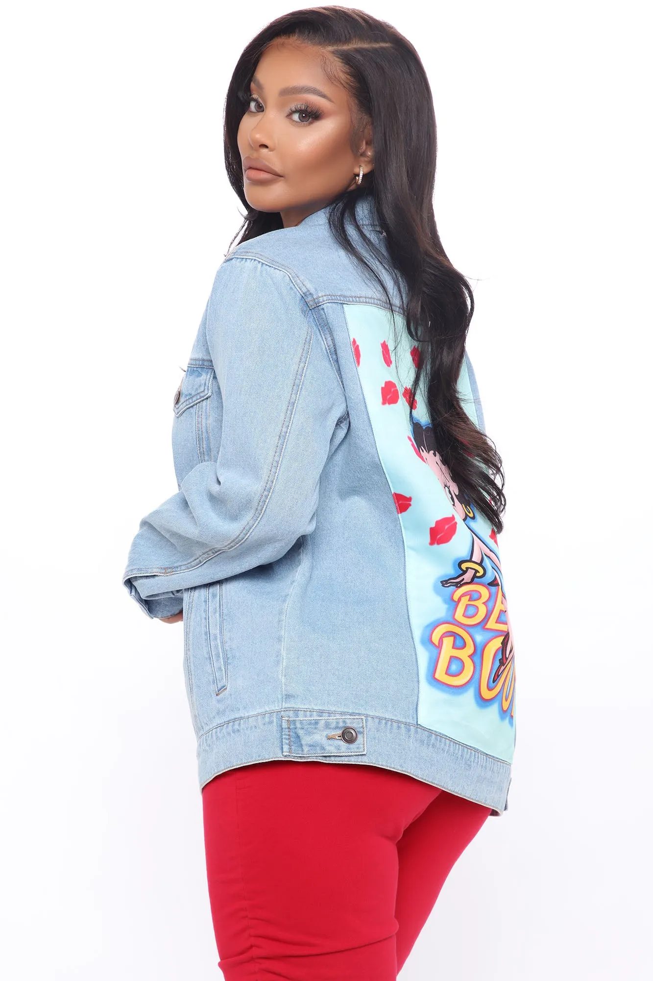 Betty Boop Denim Jacket - Light Wash