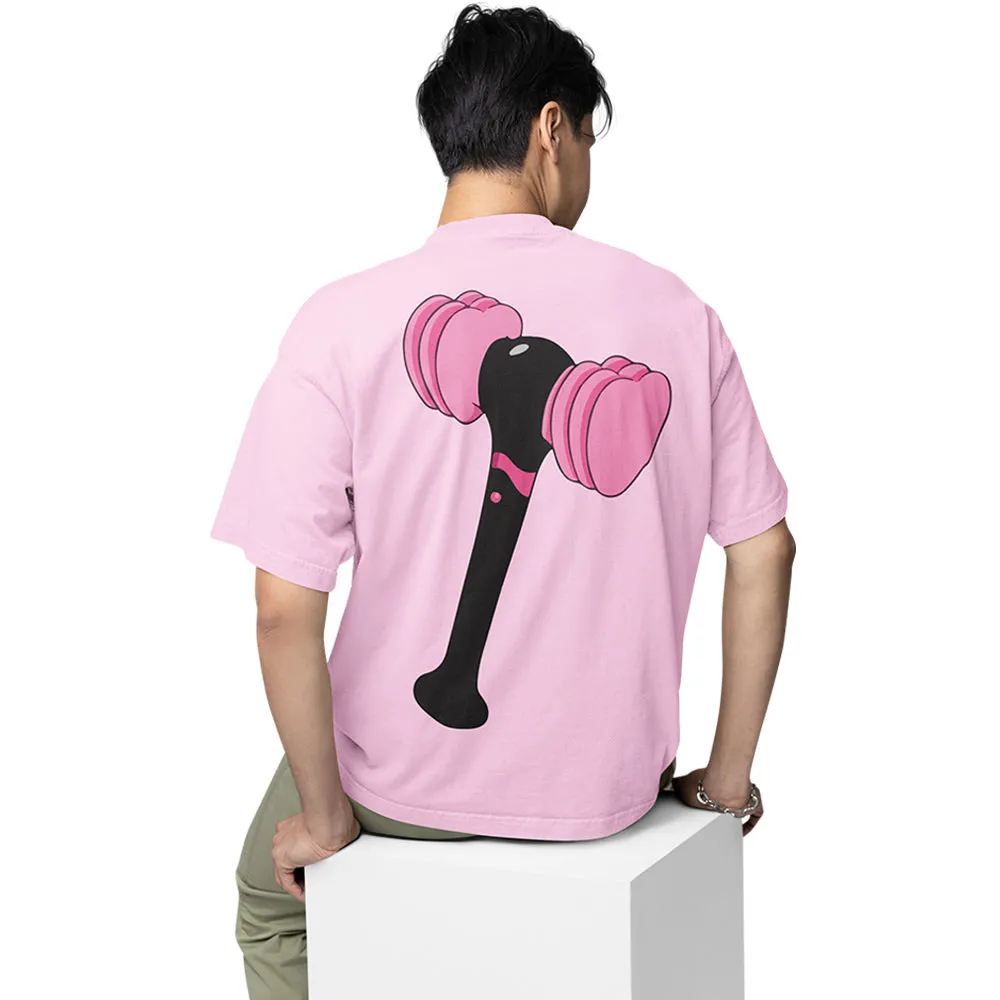 Black Pink Oversized T shirt - The Lightstick