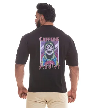 Caffeine Addict Drop Shoulder T-Shirt