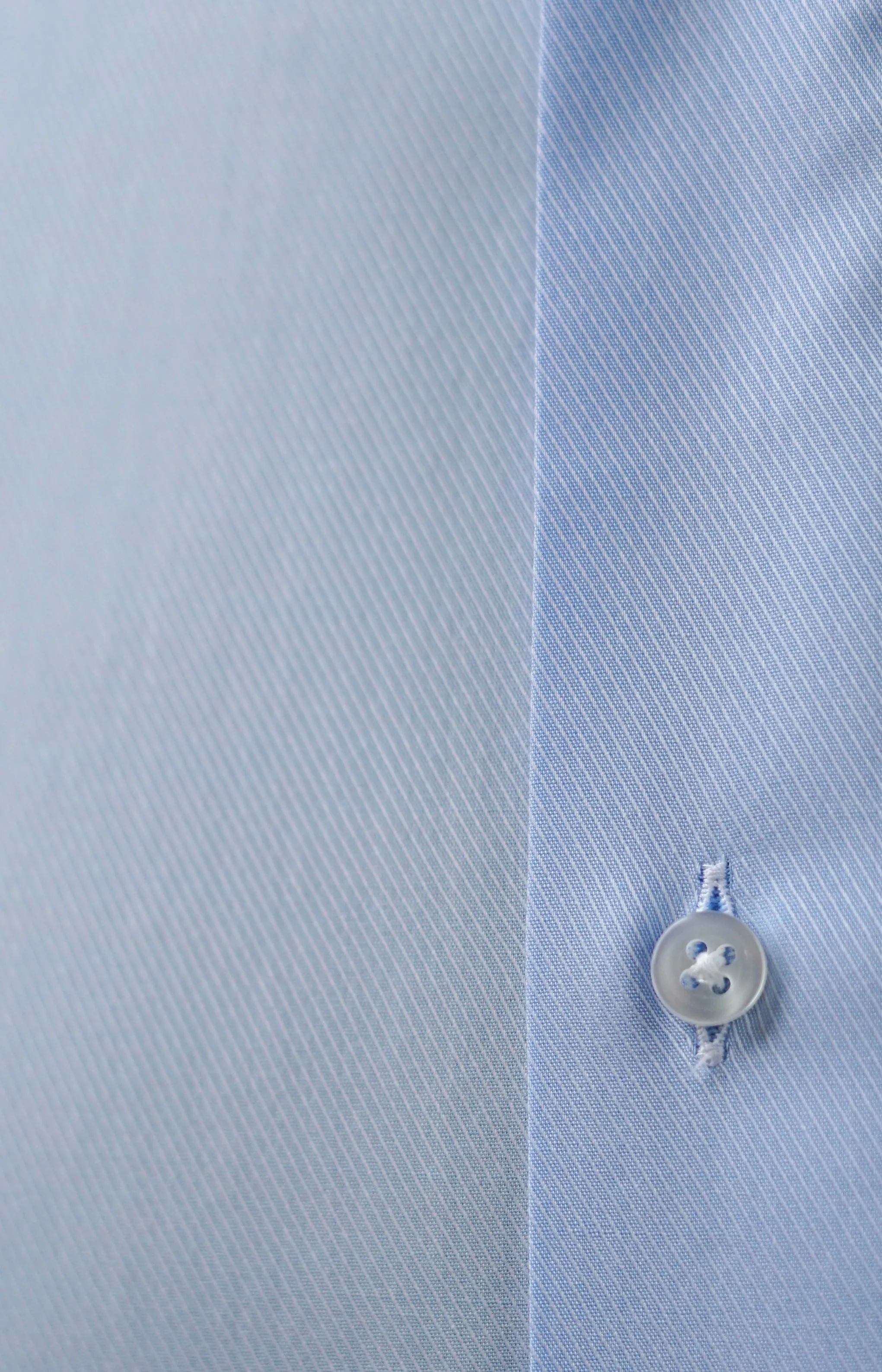 Canale Sky Blue Twill Dress Shirt