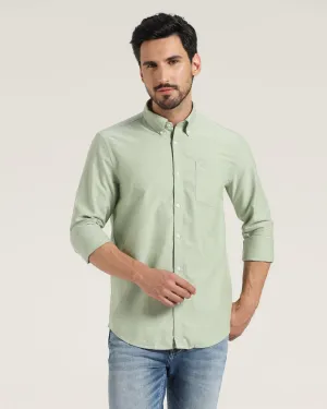 Casual Green Solid Shirt - Ronic