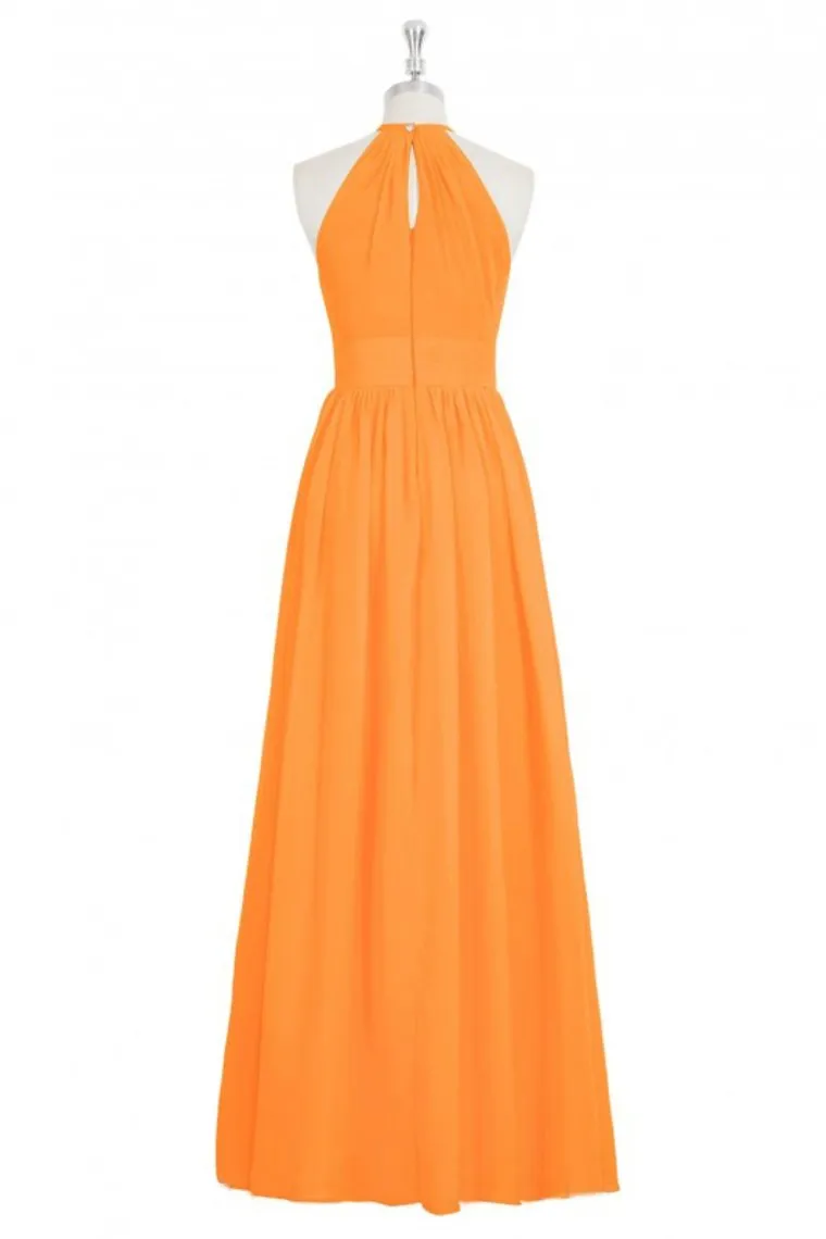 Chiffon Bridesmaid Dresses Scoop With Ruffles Floor Length