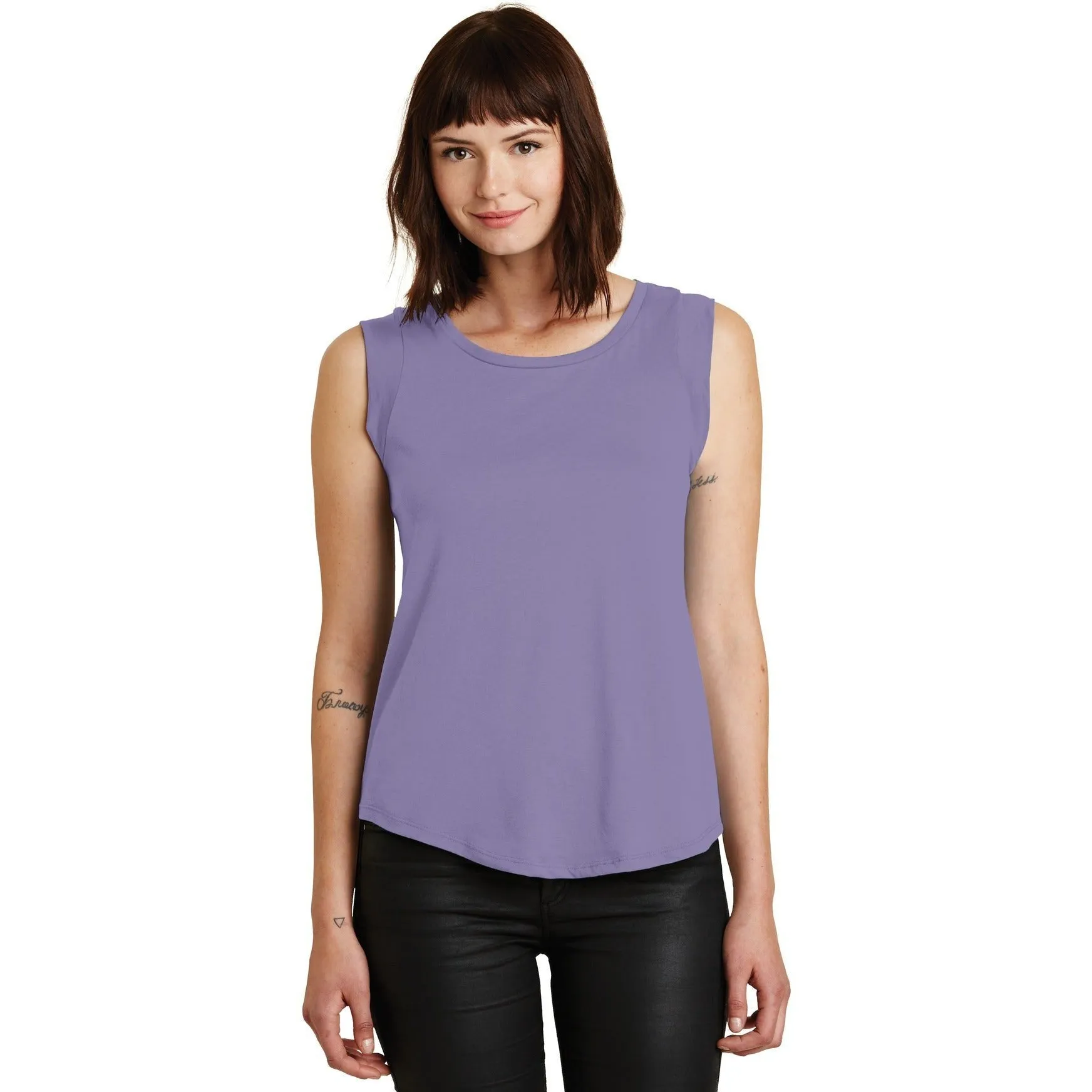 CLOSEOUT - Alternative Women's Cap Sleeve Satin Jersey Crew T-Shirt