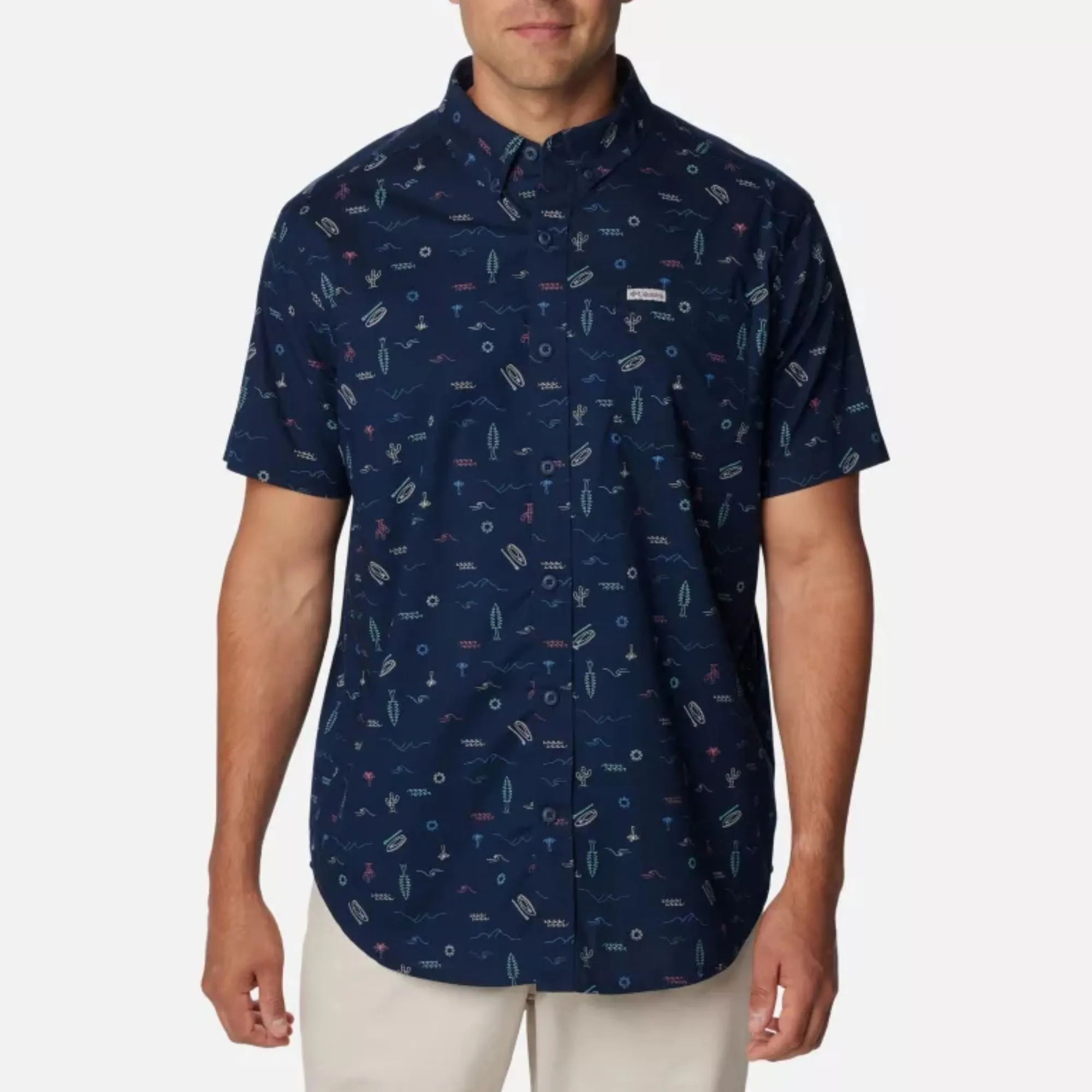 Columbia Men's Rapid Rivers Printed Short Sleeve Shirt