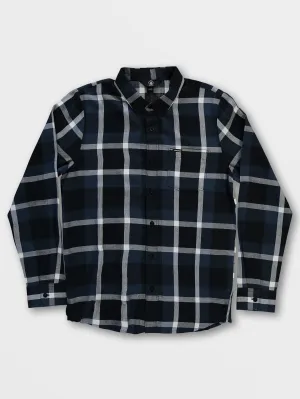 Curwin Long Sleeve Flannel - Navy