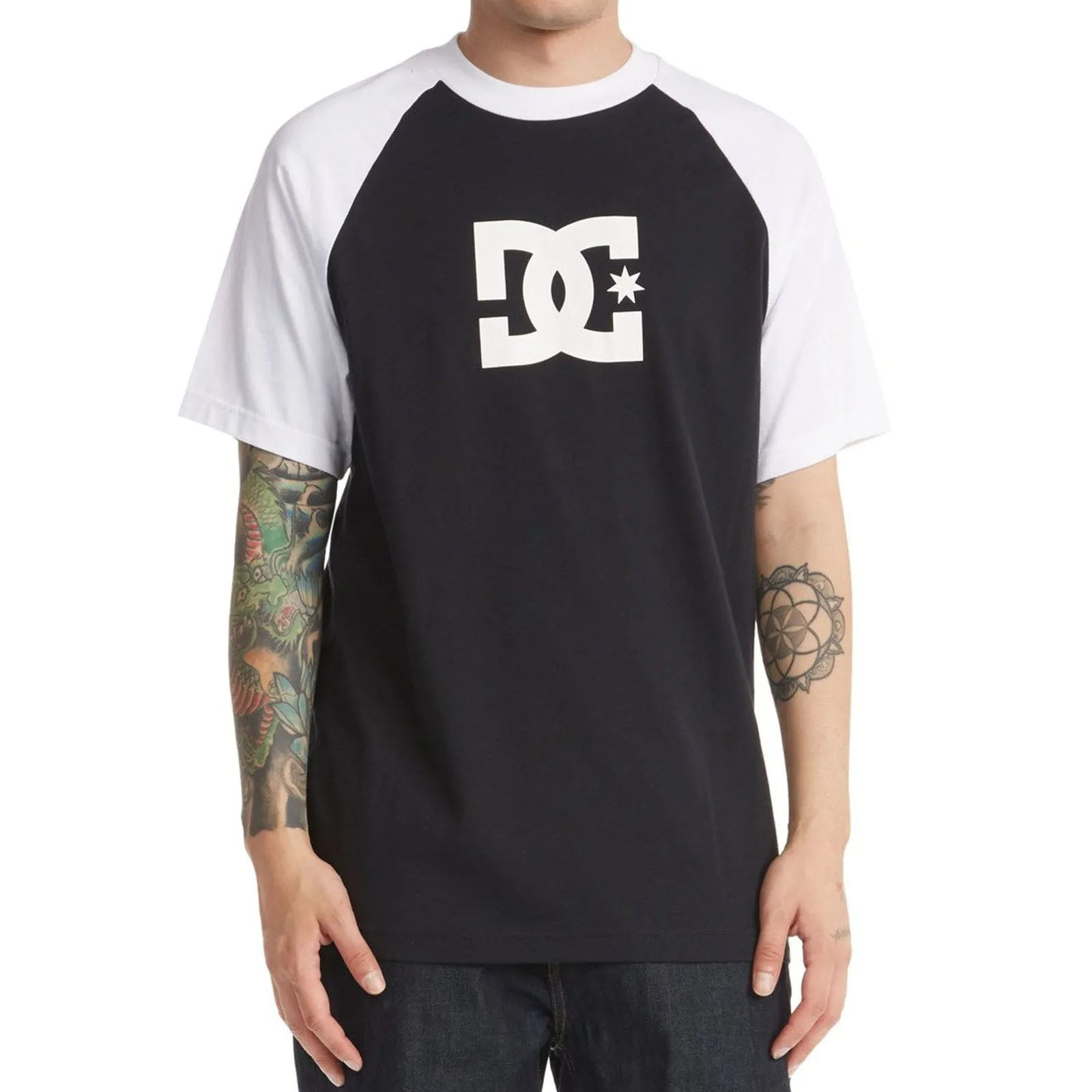 DC Shoes Mens DC Star Raglan Cotton T-Shirt