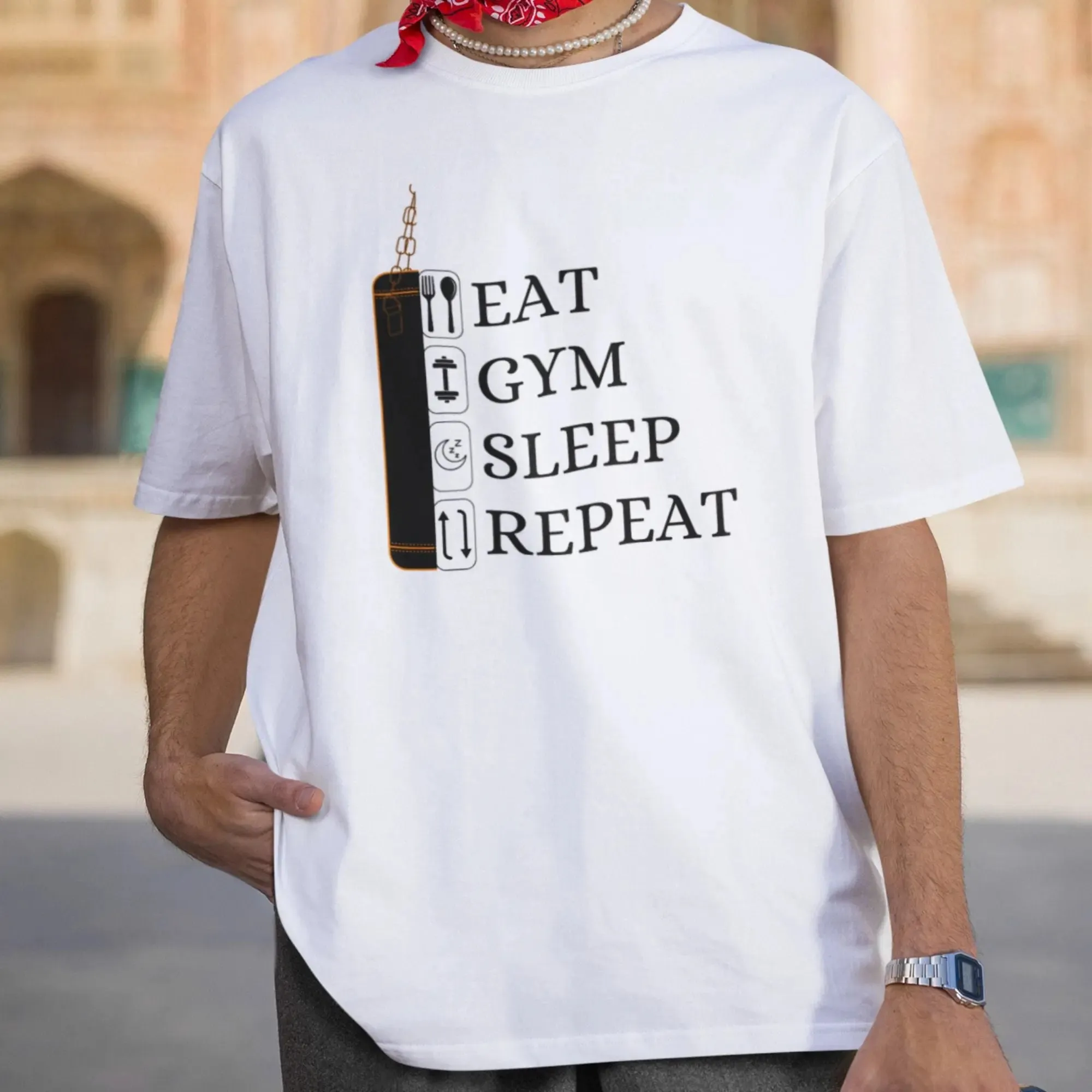 Eat Gym Sleep Repeat Oversize Classic T-Shirt