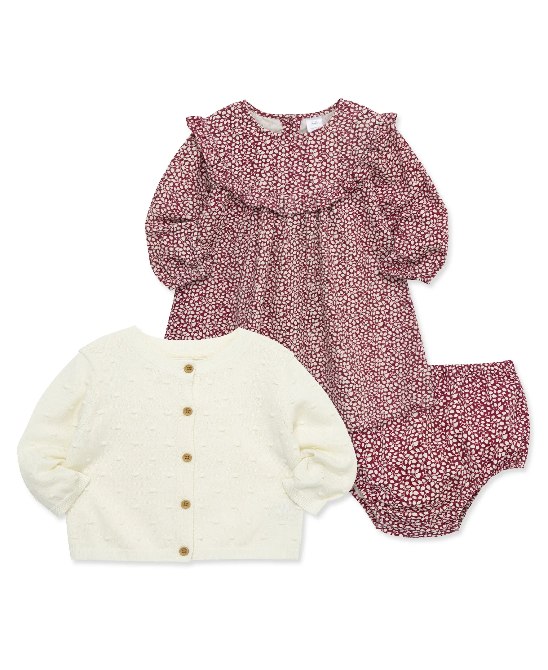 Foliage Dress & Sweater Set (12M-24M)