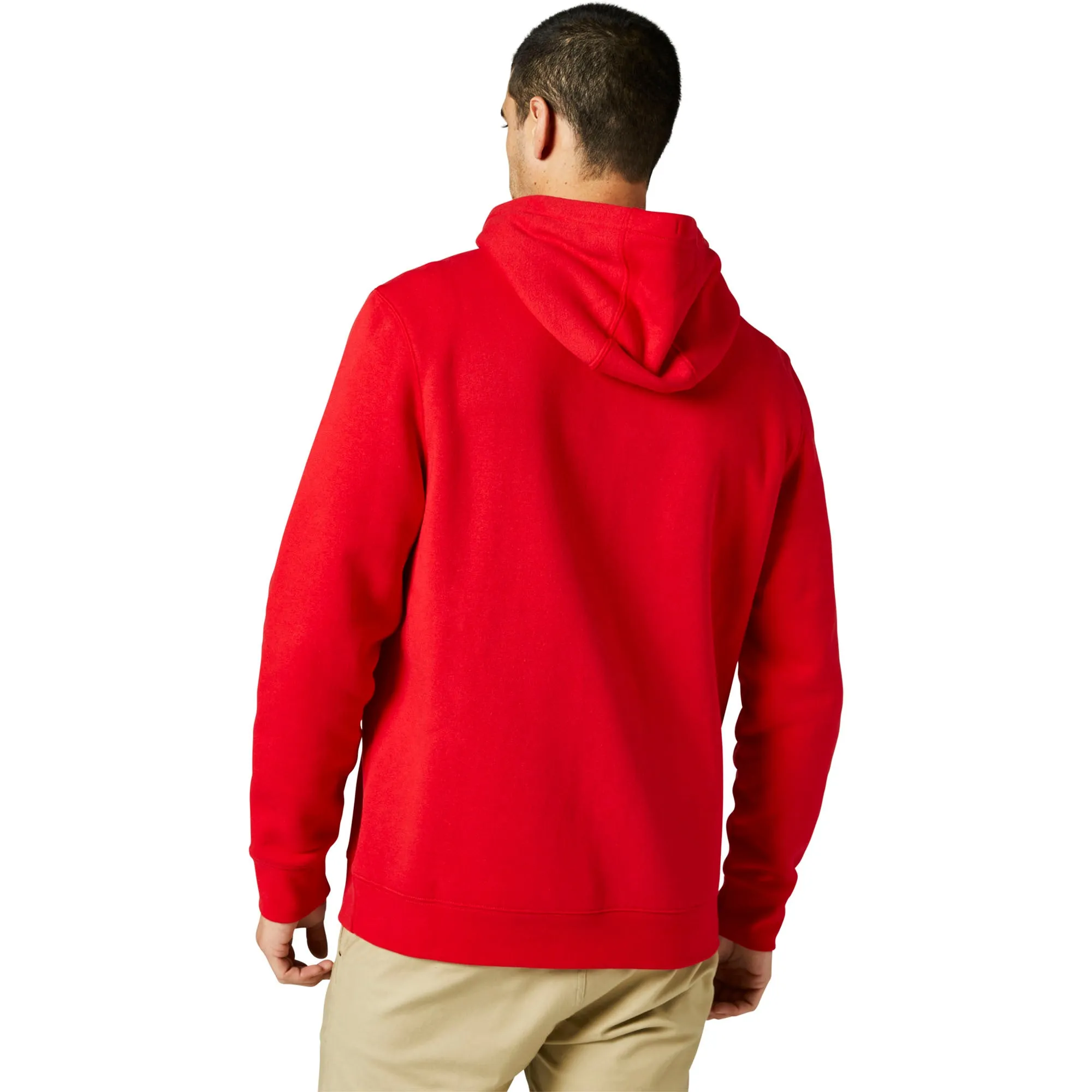 Fox Racing  Mens Flame Red Pinnacle Pullover Fleece Hoodie Soft Comfy Sweatshirt