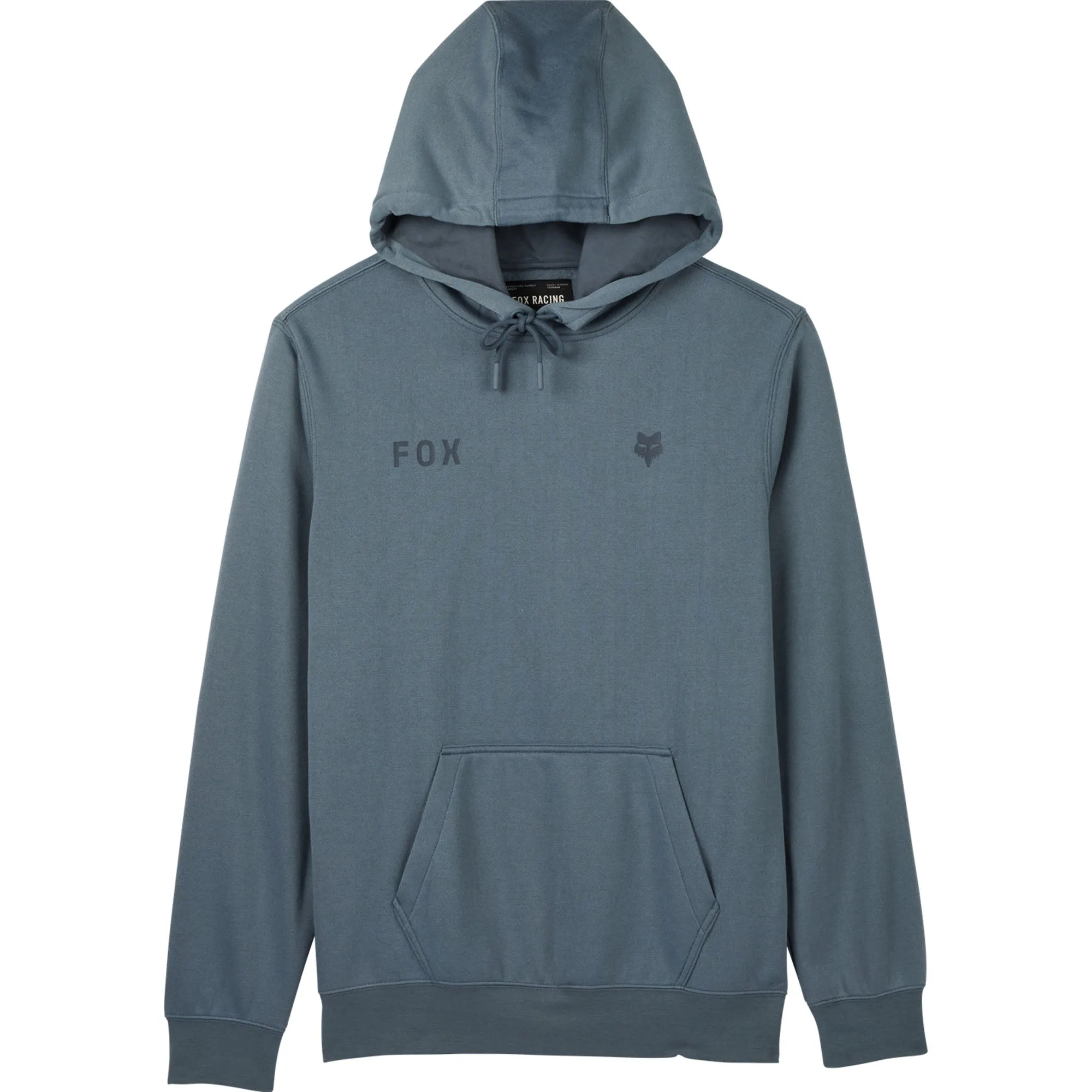 Fox Racing Wordmark Fleece Pullover Hoodie Citadel Blue