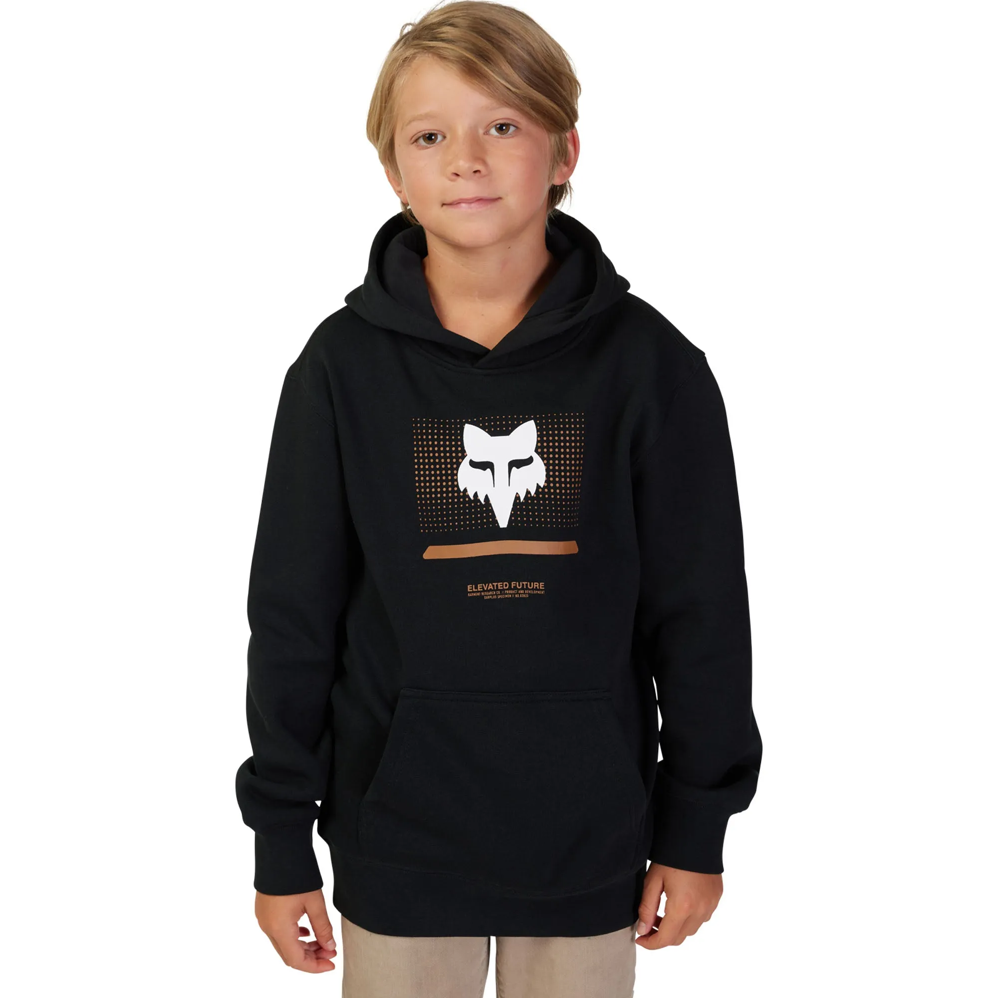 Fox Racing  Youth Optical Fleece Pullover Hoodie Sweatshirt Lightweight Black