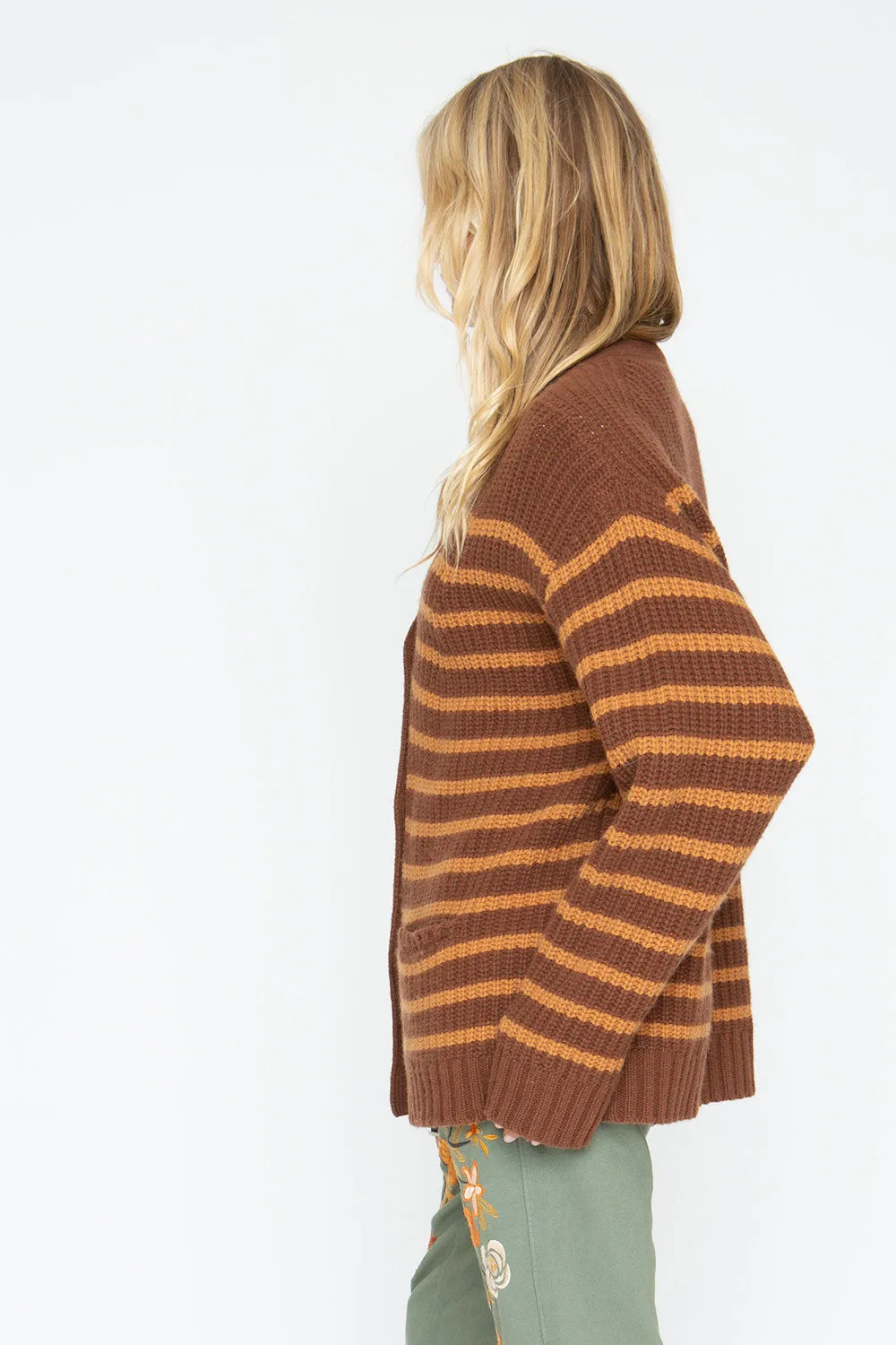 Grandpa Cardigan - Brown Beige