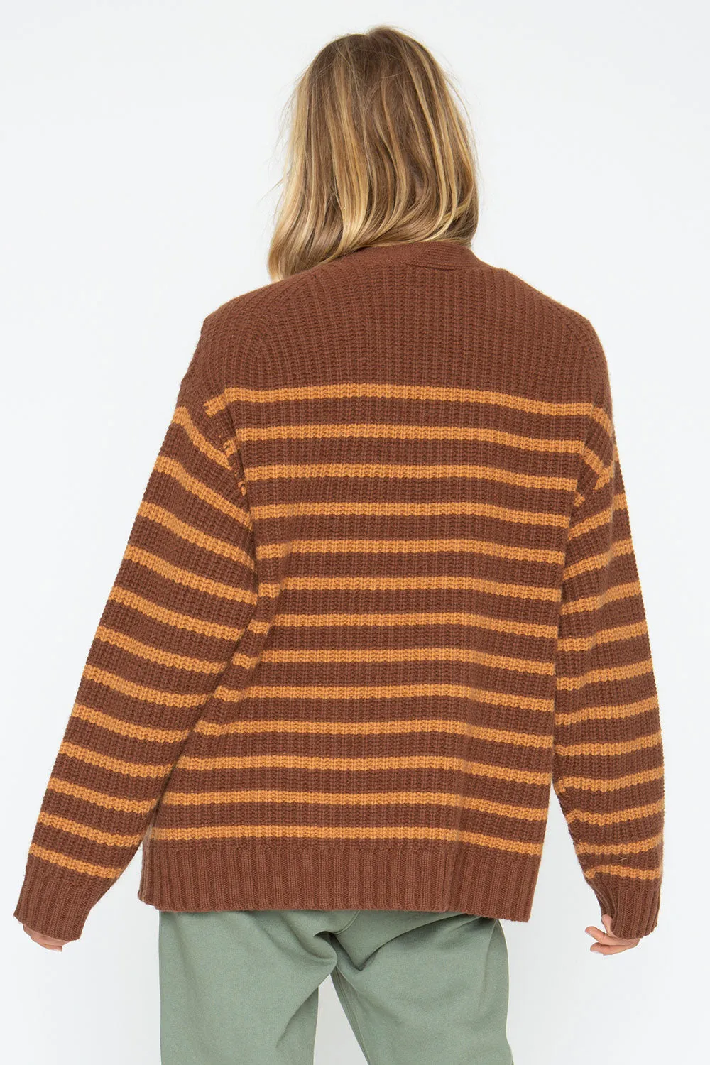 Grandpa Cardigan - Brown Beige