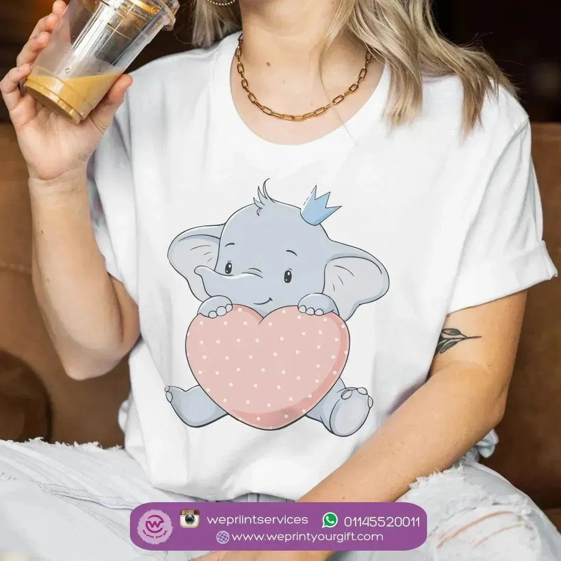 Half sleeve T-shirt- Elephant-B