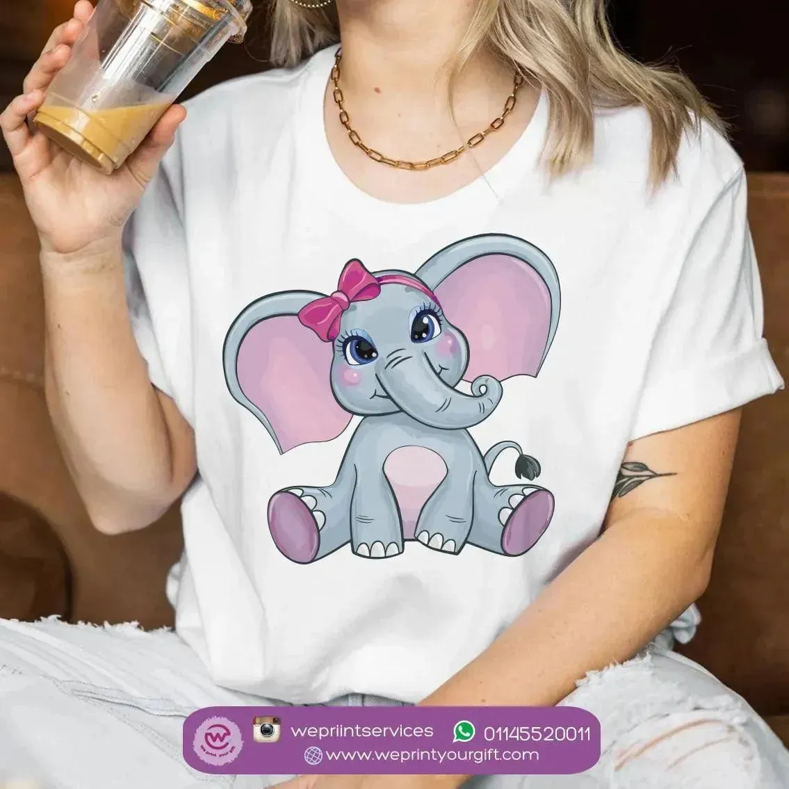 Half sleeve T-shirt- Elephant-B