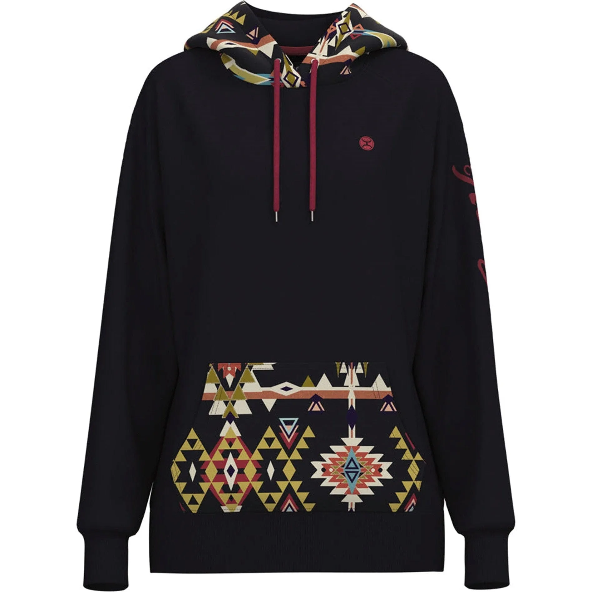 Hooey Women's Navy and Aztec Hoodie