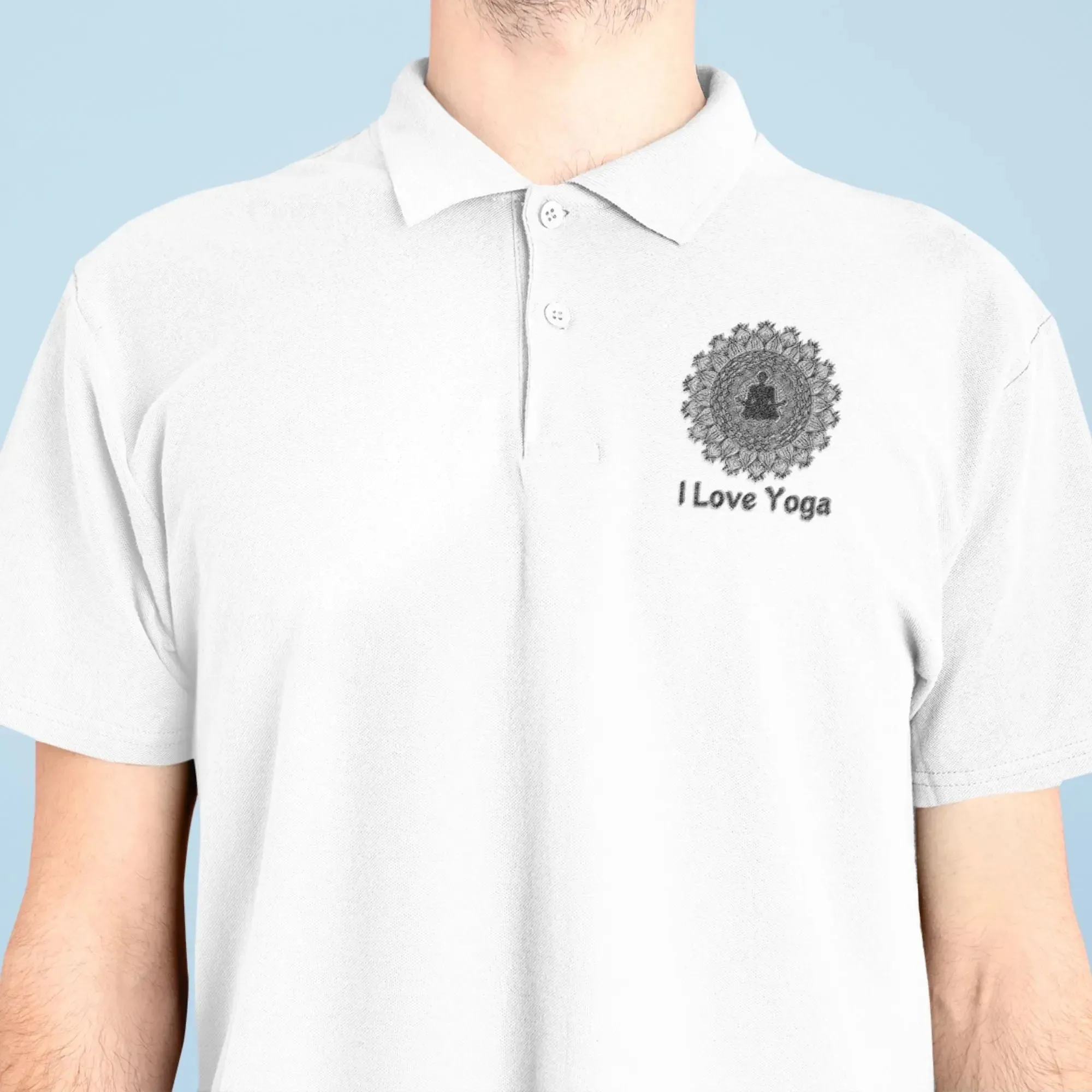 I Love Yoga Polo Half Sleeve T-Shirt