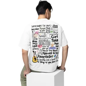 Justin Bieber Oversized T shirt - Bieber Beats