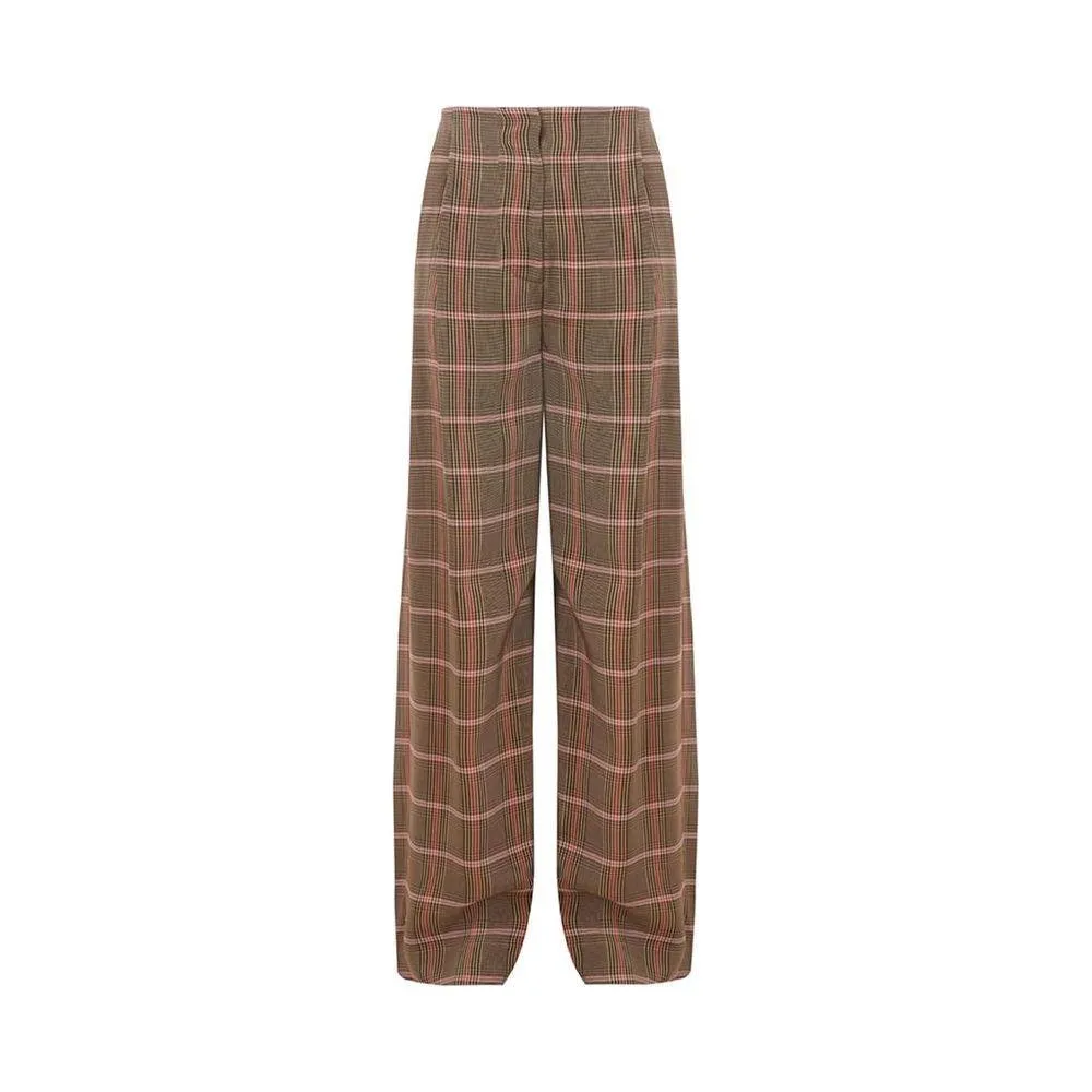 Lardini Elegant Brown Viscose Pants for Women