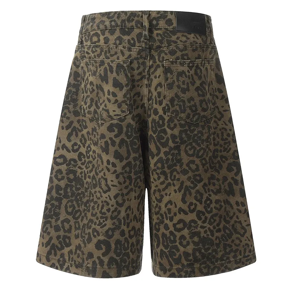 Leopard Print Jorts