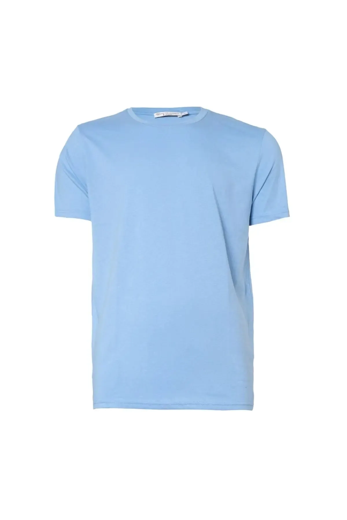 Light Blue Round Neck Men's T-Shirt