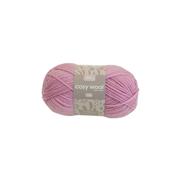 Lincraft Cosy Wool Crochet & Knitting Yarn 8ply, 100g Wool Yarn