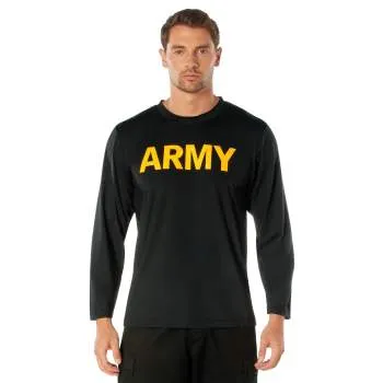 Long Sleeve Army PT Shirt