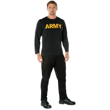 Long Sleeve Army PT Shirt