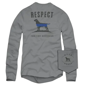 L/S Blue Line Respect T-Shirt Hurricane