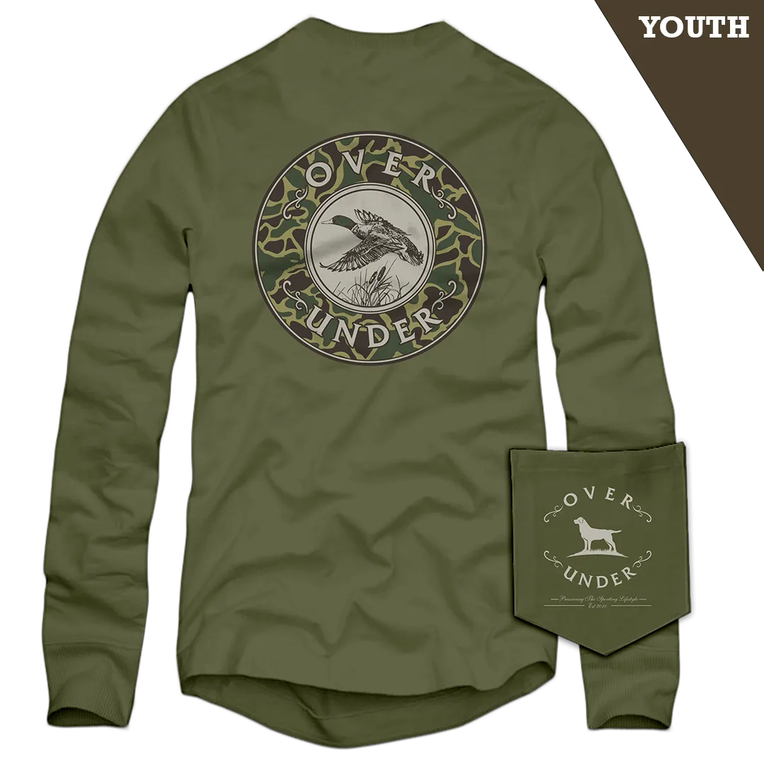 L/S Youth Mallard Shoot II T-Shirt Moss