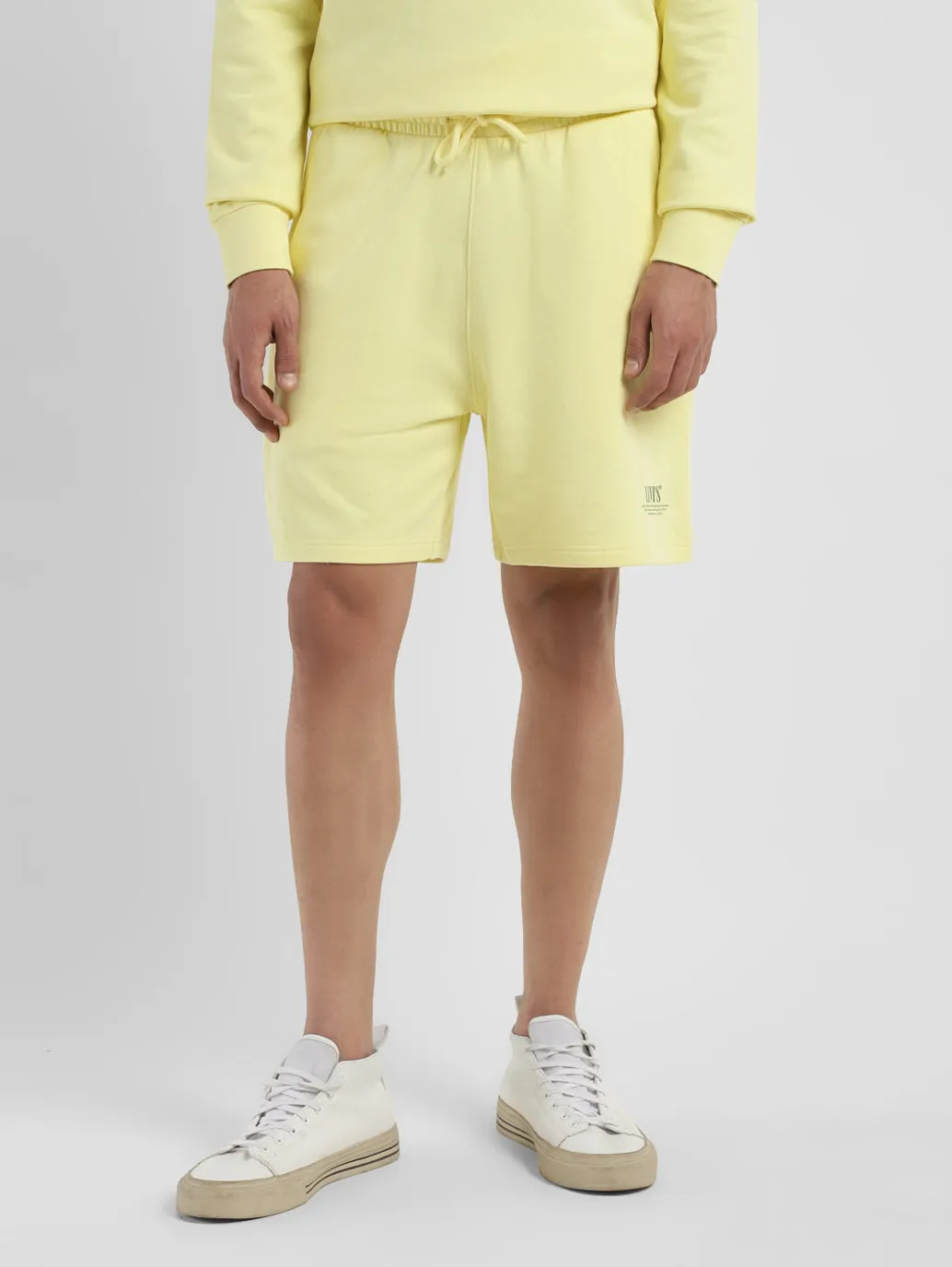 Men's Yellow Regular Fit Shorts