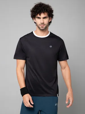 MINIMAL BUZZ STRENGTH MESH BASIC T-SHIRT-BLACK