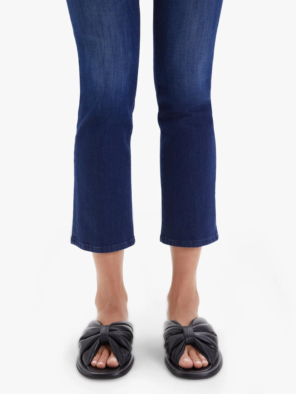 Mother Denim - The Insider Ankle Bootcut Jeans in Cross Your Fingers