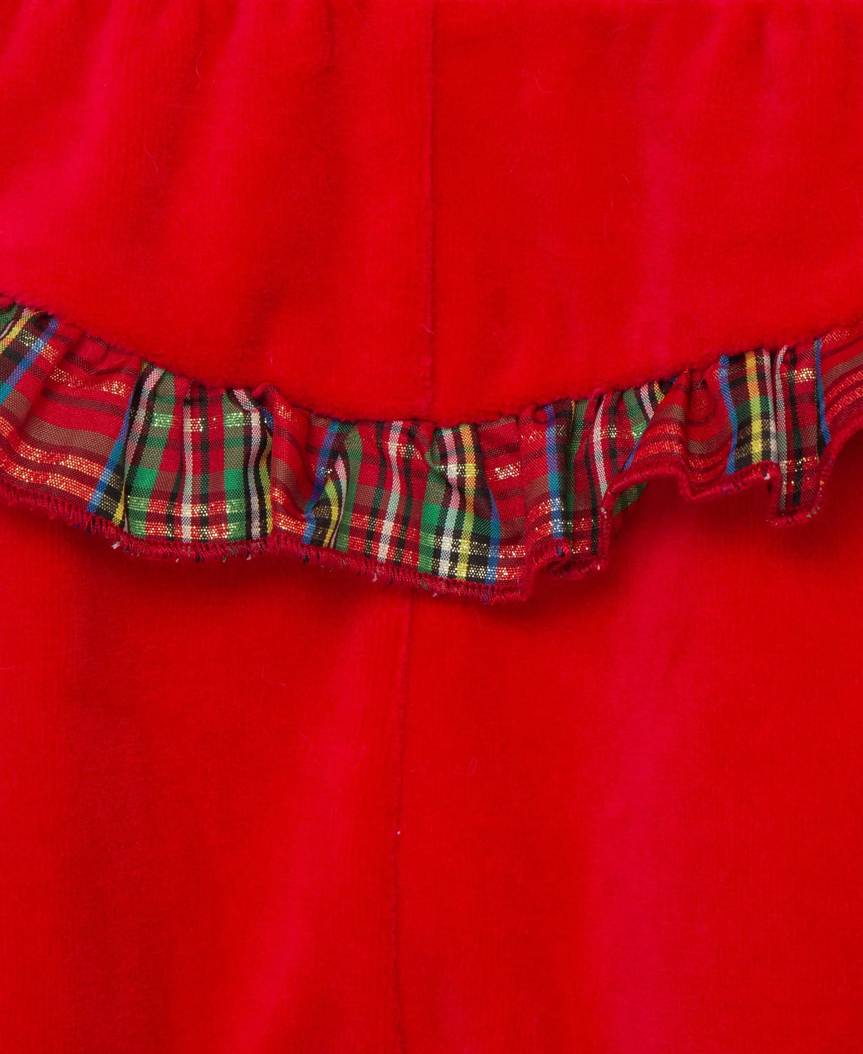 Plaid Tree Velour Pant Set