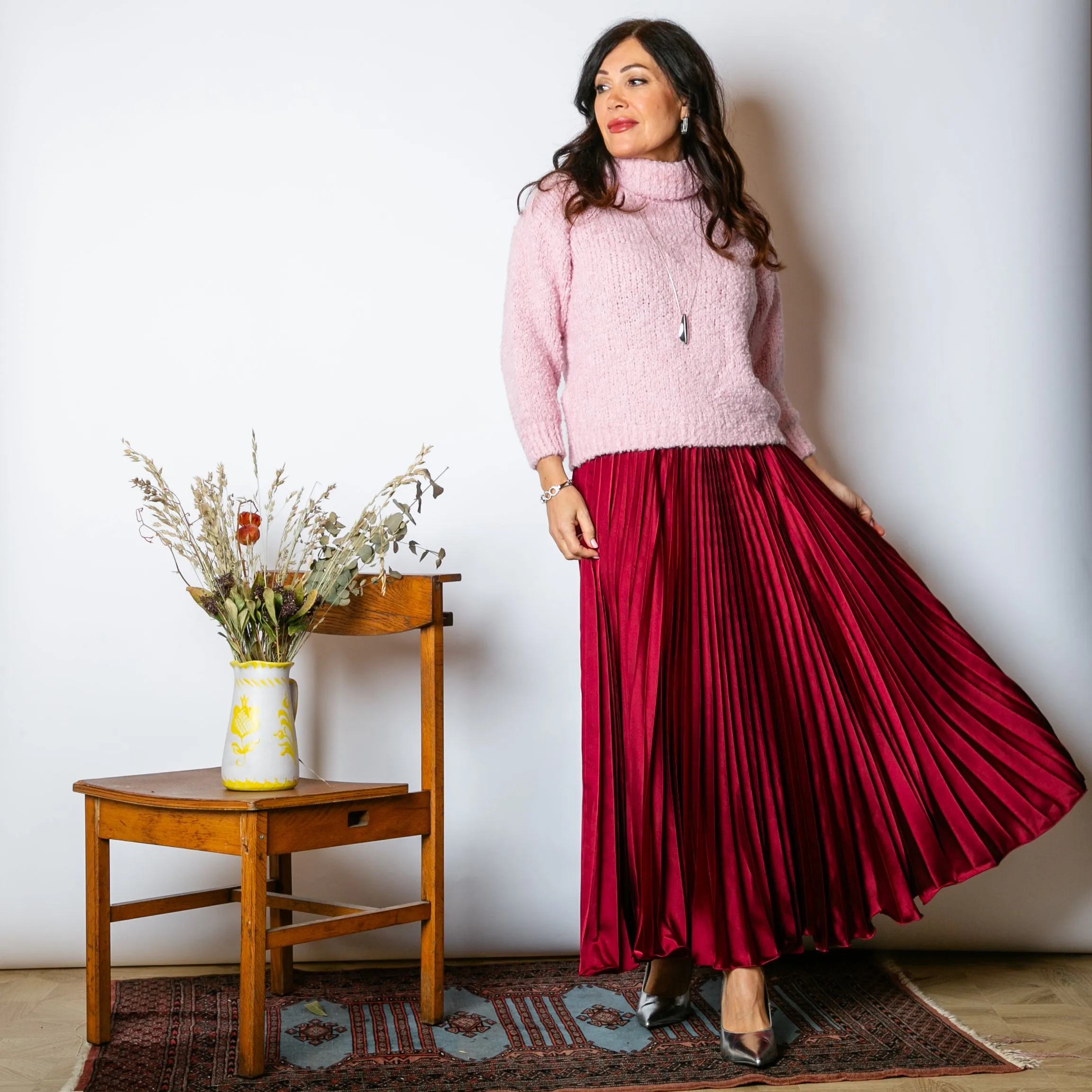 Pleated Cocktail Skirt