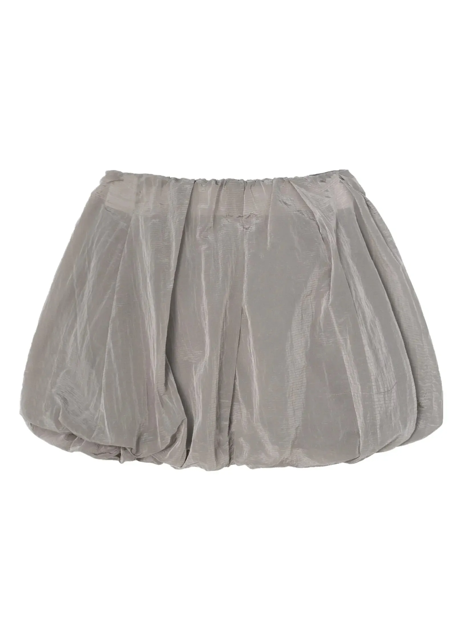 Puff Pleated Mini Skirt