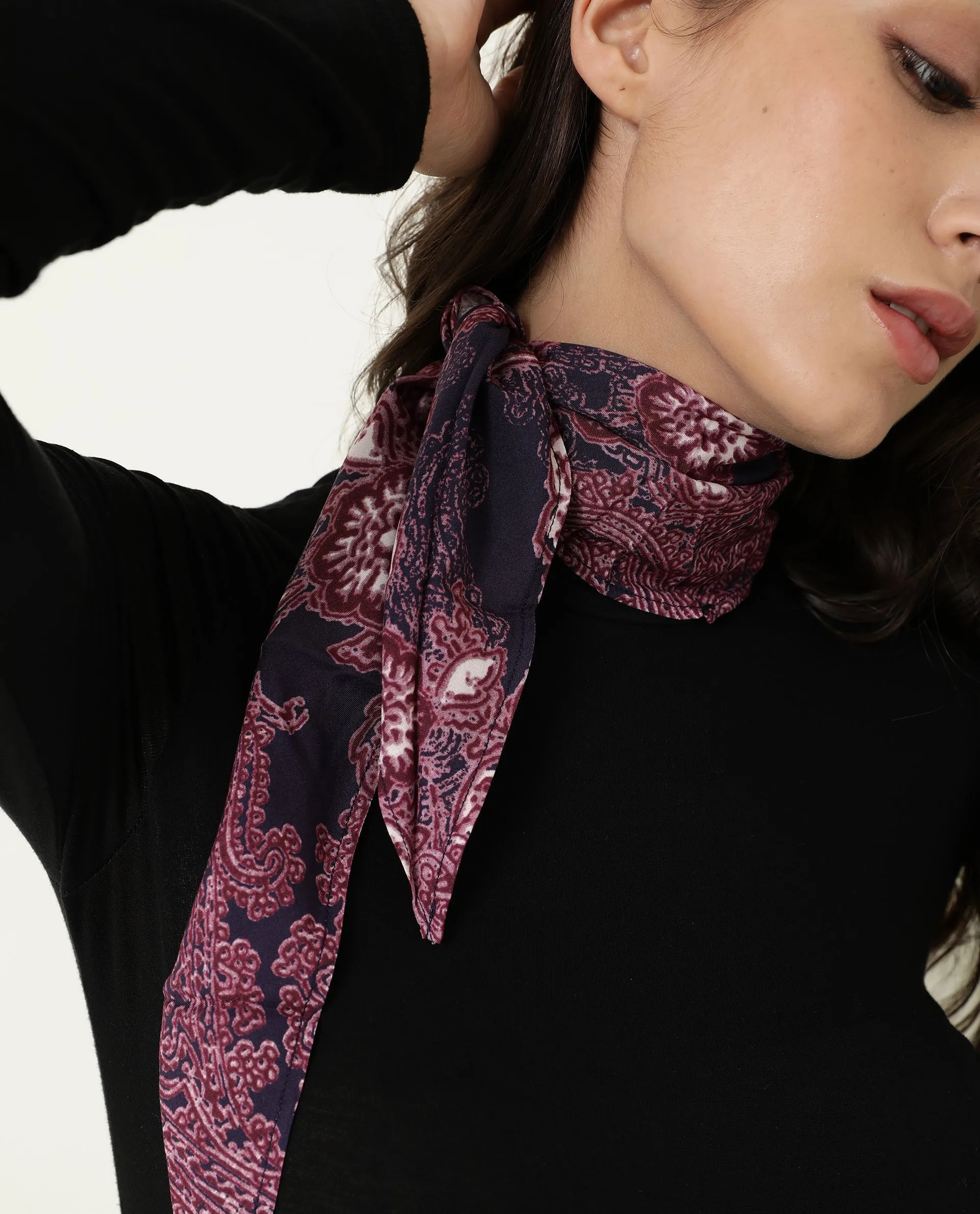 Rareism Women Johnson Pink Scarf