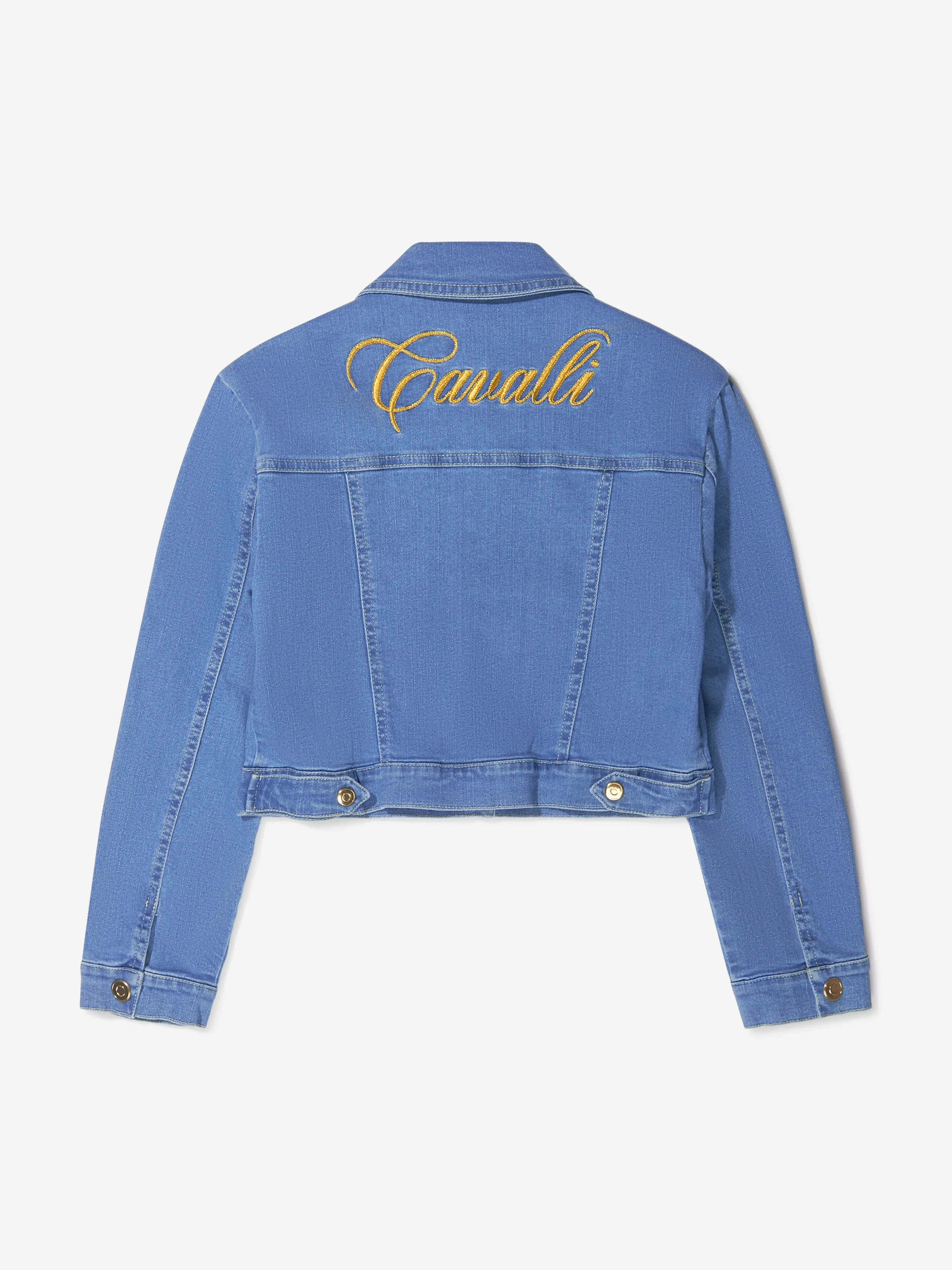 Roberto Cavalli Girls Cotton Denim Jacket