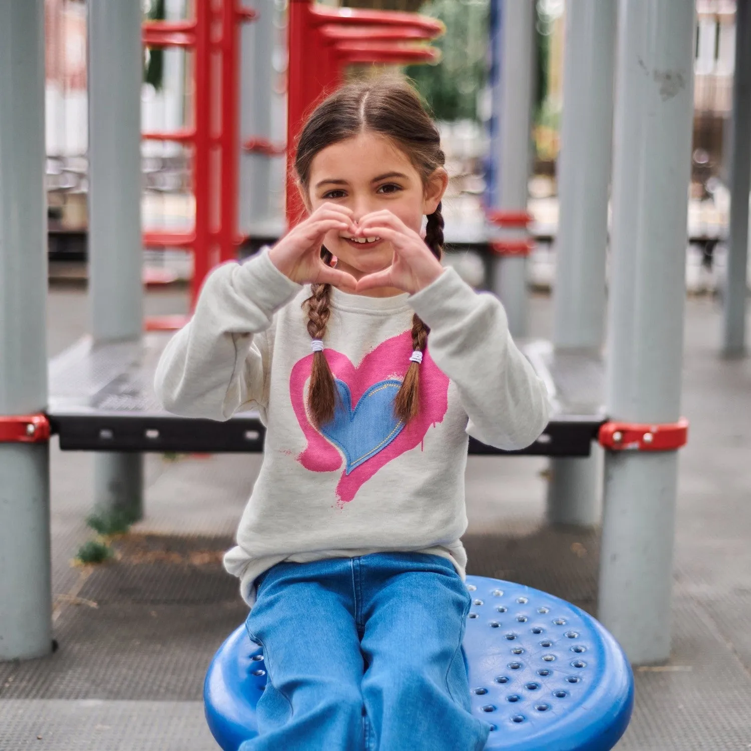 Ruby Sweatshirt | Applique Heart