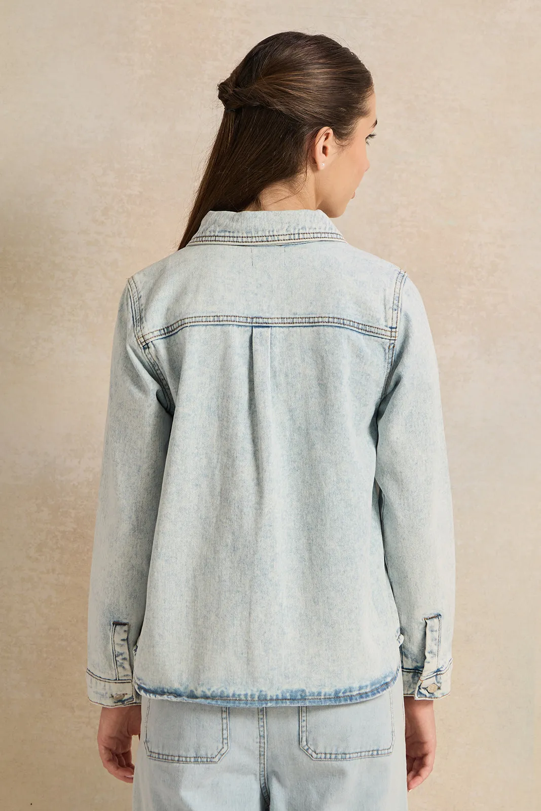 Senior Girls Blue Denim Jacket