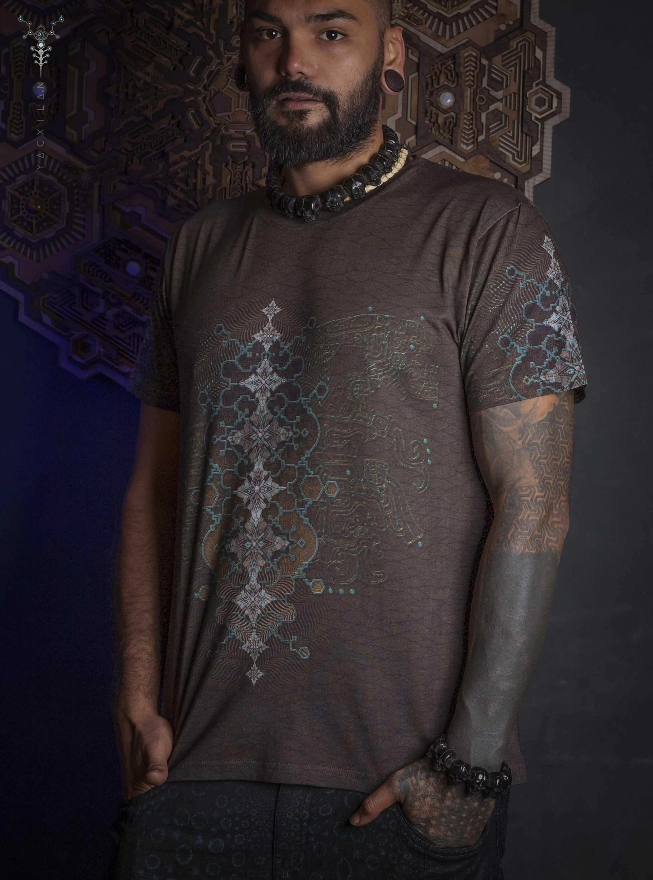 T-Shirt Men / Cotton Bamboo All over Digital Print - THUNDERSPINE